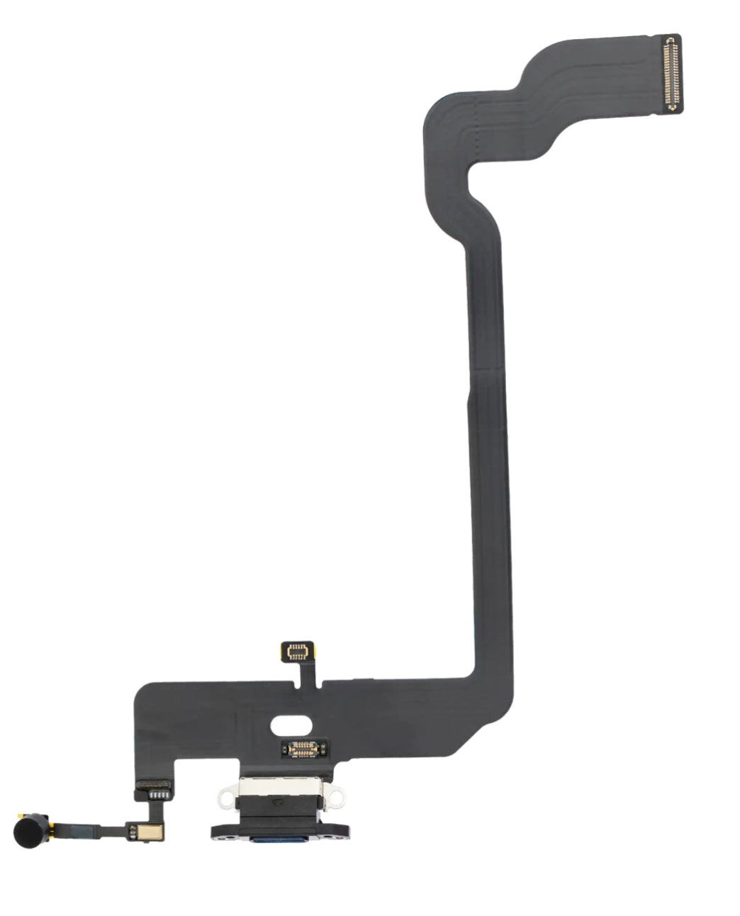 Charging Port Flex Cable Compatible with iPhone XS – Black USB Charging Dock with Microphone | A1920 A2097 A2098