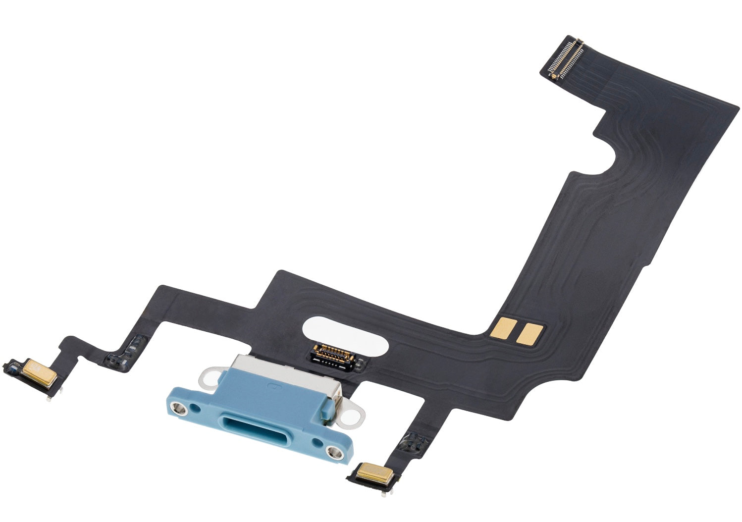 Charging Port Flex Cable Compatible with iPhone XR – Blue USB Charging Dock & Microphone Flex | A1984 A2105 A2106 A2108