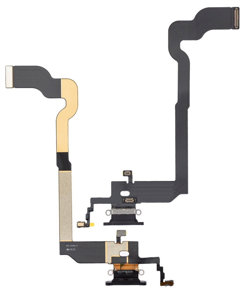 Charging Port Flex Cable Compatible with iPhone X – Black USB Dock & Microphone | A1865 A1901 A1902