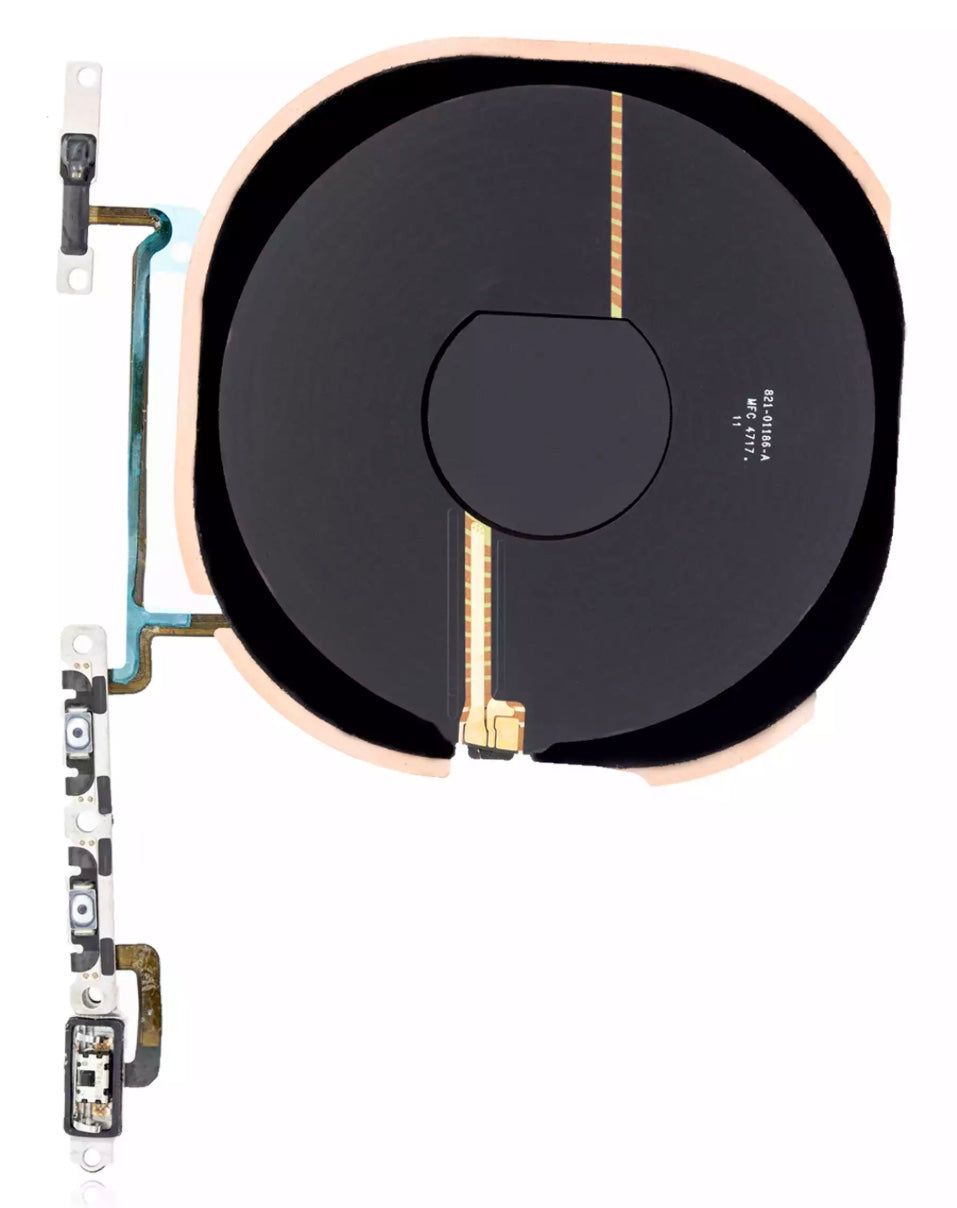 NFC with Power & Volume Flex Cable Compatible with iPhone X – Wireless + Side Button Control Strip | A1865 A1901 A1902