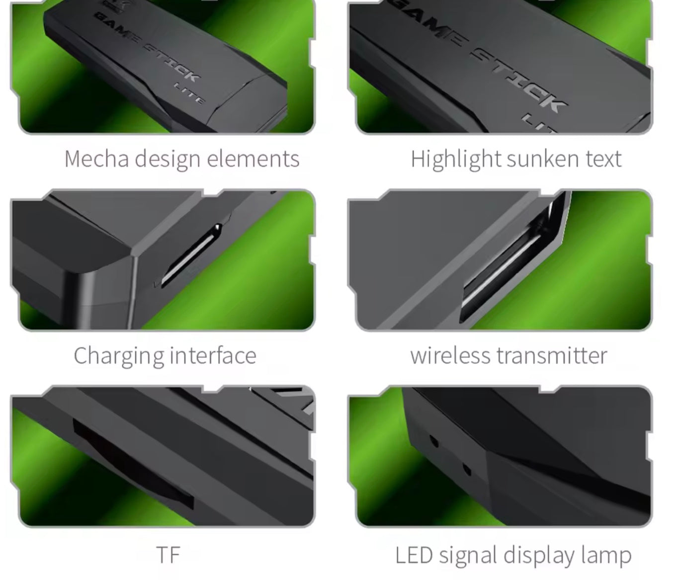 2.4G Wireless Controller Gamepad – 40 Emulator Support, HDMI TV Output