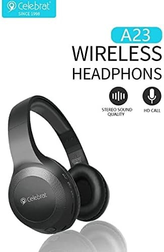 A23 Wireless Bluetooth Headphones – 40mm Drivers, 5.0 Bluetooth, 5H Playback