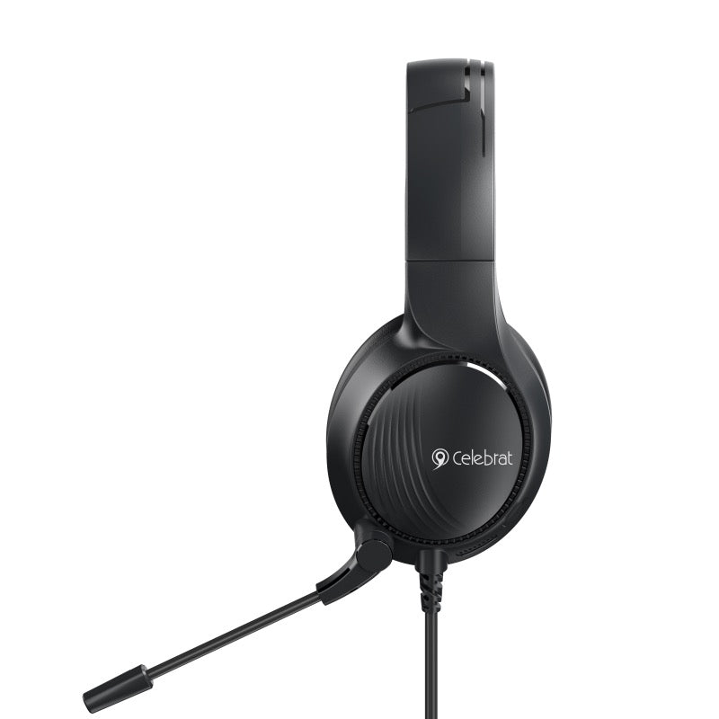 Wired Gaming Headset with 40mm Drivers – HD Mic, 3.5mm Dual Jack, Surround Sound