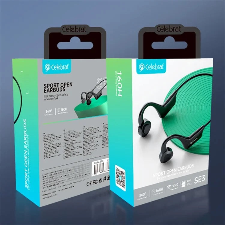 Open-Ear Wireless Earbuds with 16mm Drivers & Stereo Sound | Bluetooth 5.0 | Comfortable Safety Fit