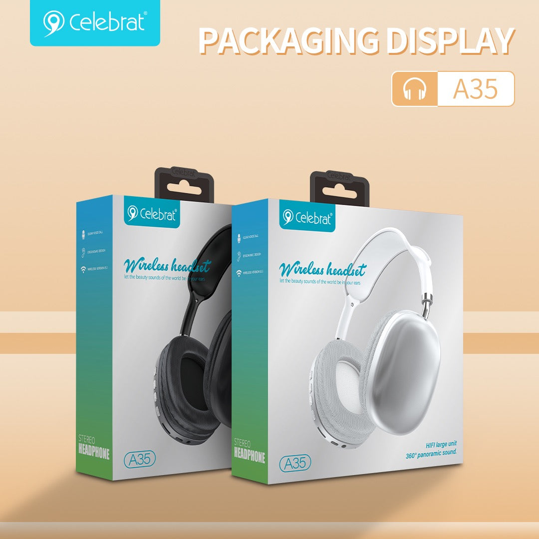 Wireless HiFi Headphones with 40mm Drivers | 360° Sound | Bluetooth 5.3 | 10H Playback