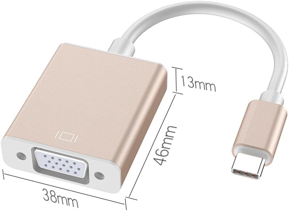 VGA to USB-C Adapter – Legacy VGA to Type-C Display Converter