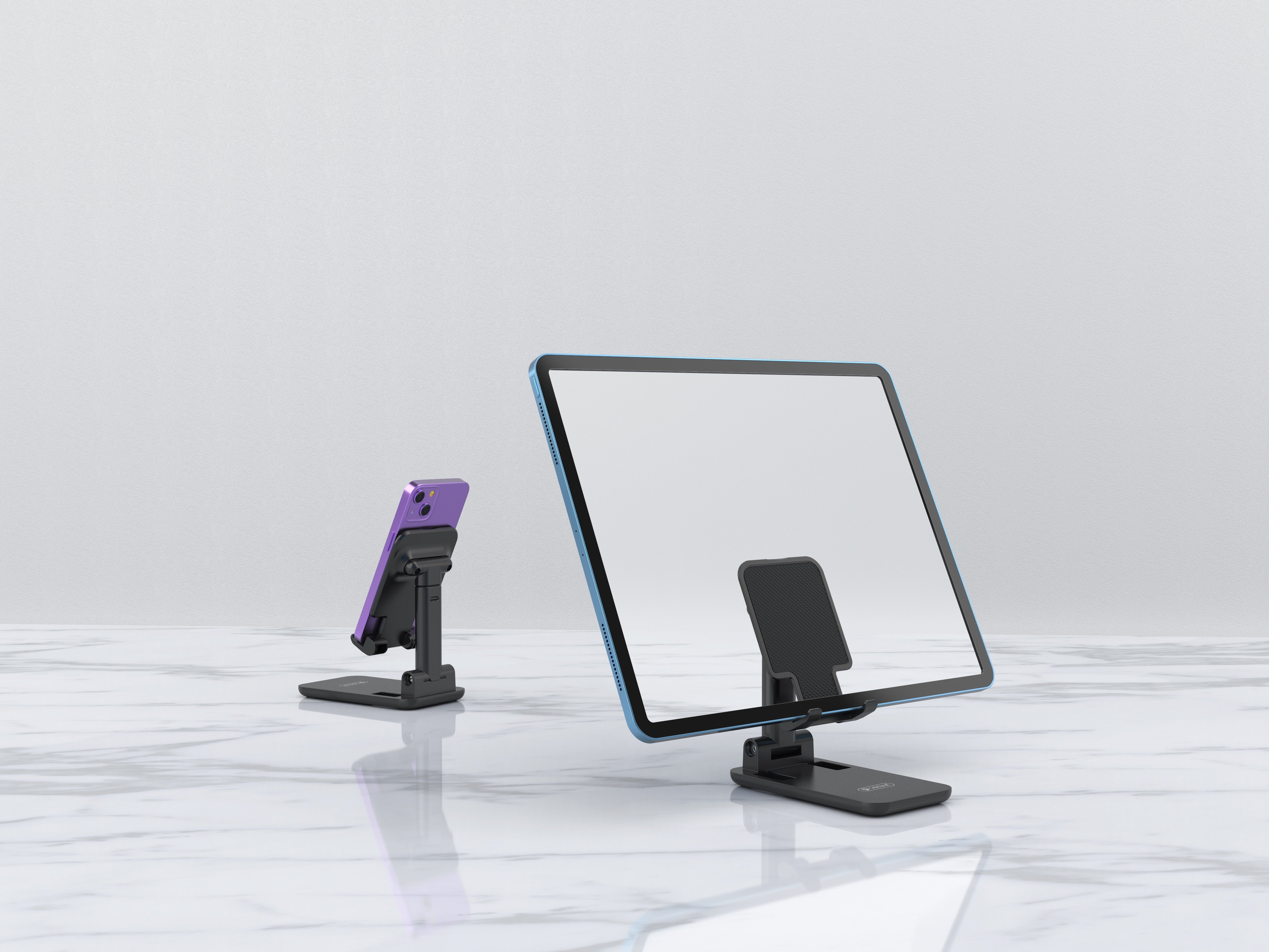 Dual Pivot Adjustable Phone Stand | 360° Rotation | Universal Device Holder