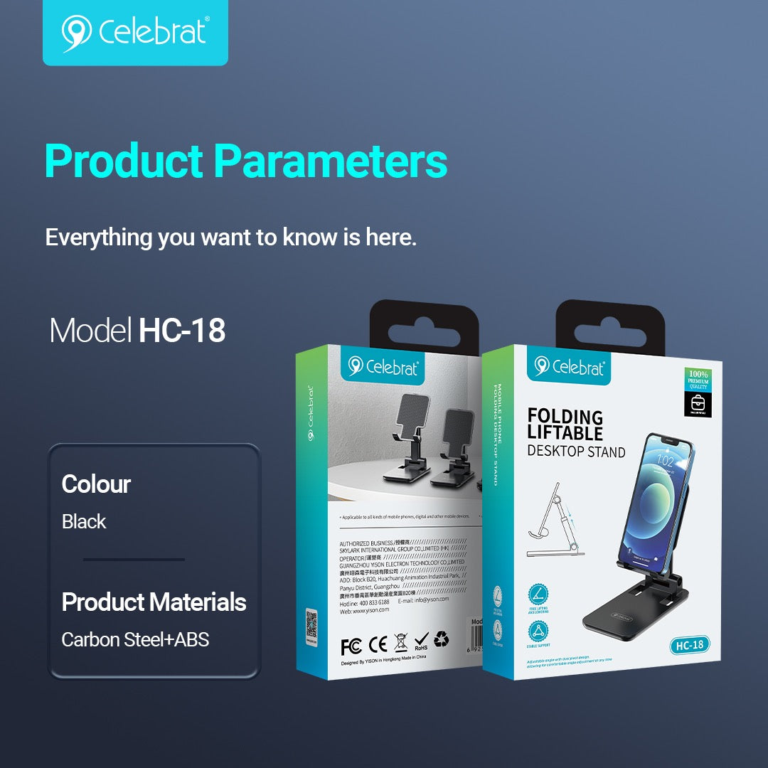 Dual Pivot Adjustable Phone Stand | 360° Rotation | Universal Device Holder