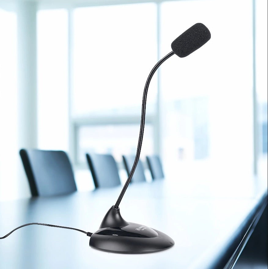 Multimedia Microphone – Omnidirectional, Adjustable Metal Hose, 3.5mm Plug