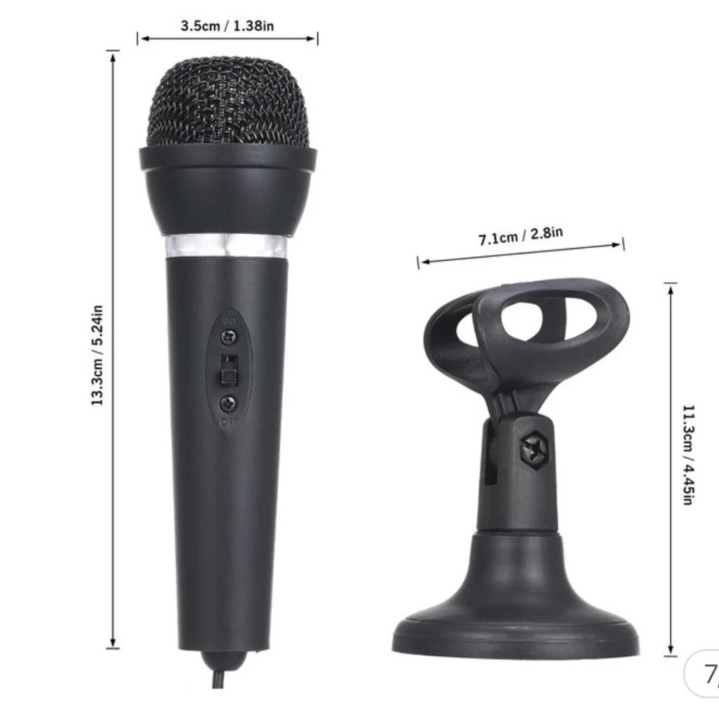 Classic Stereo Microphone – 3.5mm Plug, Compact Design, Wide Frequency Range