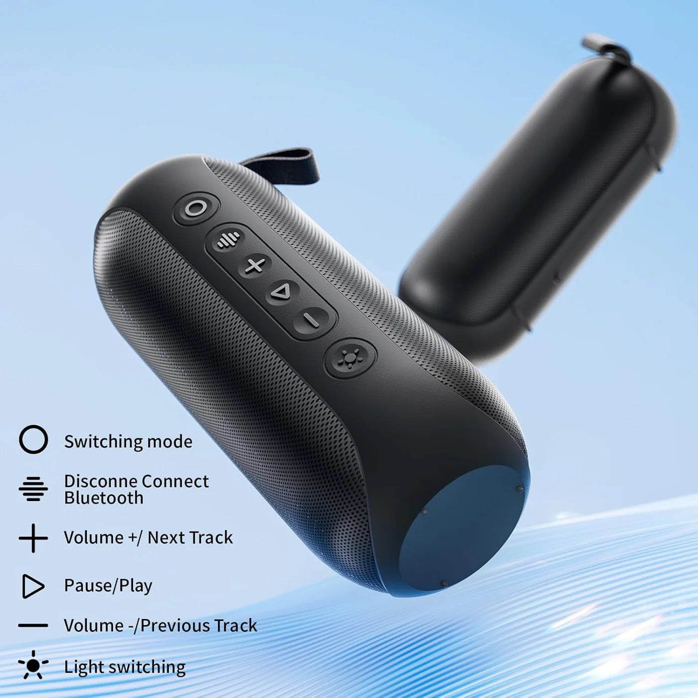 Colorful Wireless Speaker 30W with LED Lights, TF Card & IPX7 – 4000mAh