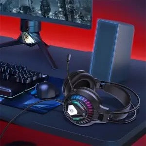 GM-3 Wired Gaming Headset – 50mm Drivers, 3.5mm Jack, Stereo Sound