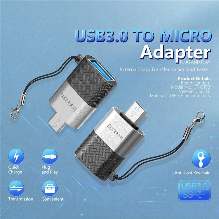 USB 3.0 to Micro USB Adapter – High-Speed OTG Data & Charging Converter
