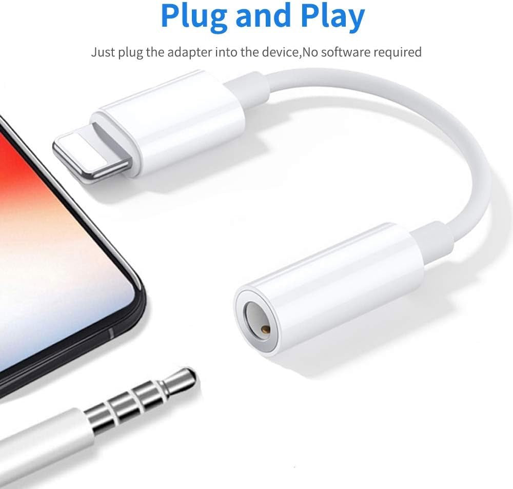 8-Pin to 3.5mm Headphone Jack Adapter – 8-Pin to AUX Audio Converter