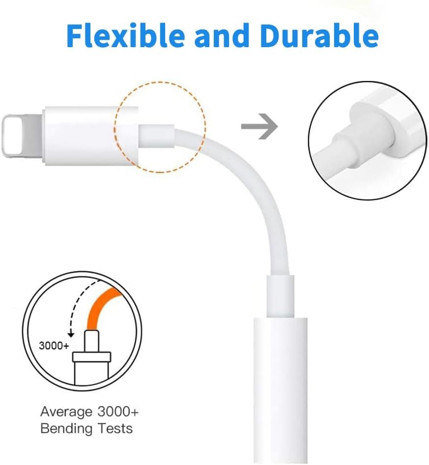 8-Pin to 3.5mm Headphone Jack Adapter – 8-Pin to AUX Audio Converter