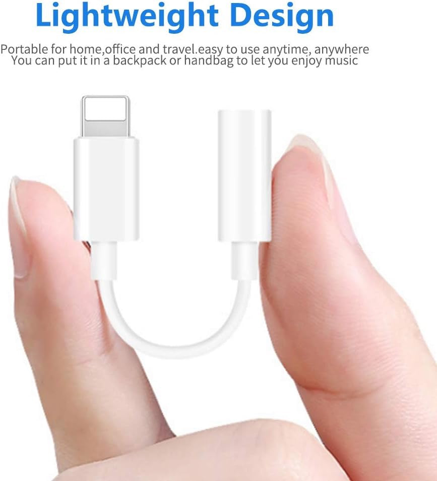 8-Pin to 3.5mm Headphone Jack Adapter – 8-Pin to AUX Audio Converter