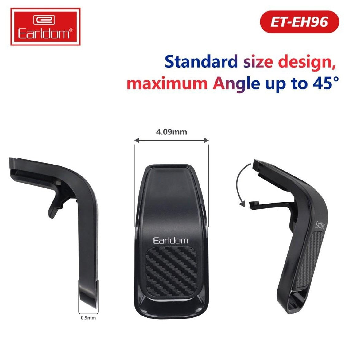 Magnetic Car Air Vent Phone Holder – Clip-On Mount with 360° Rotation