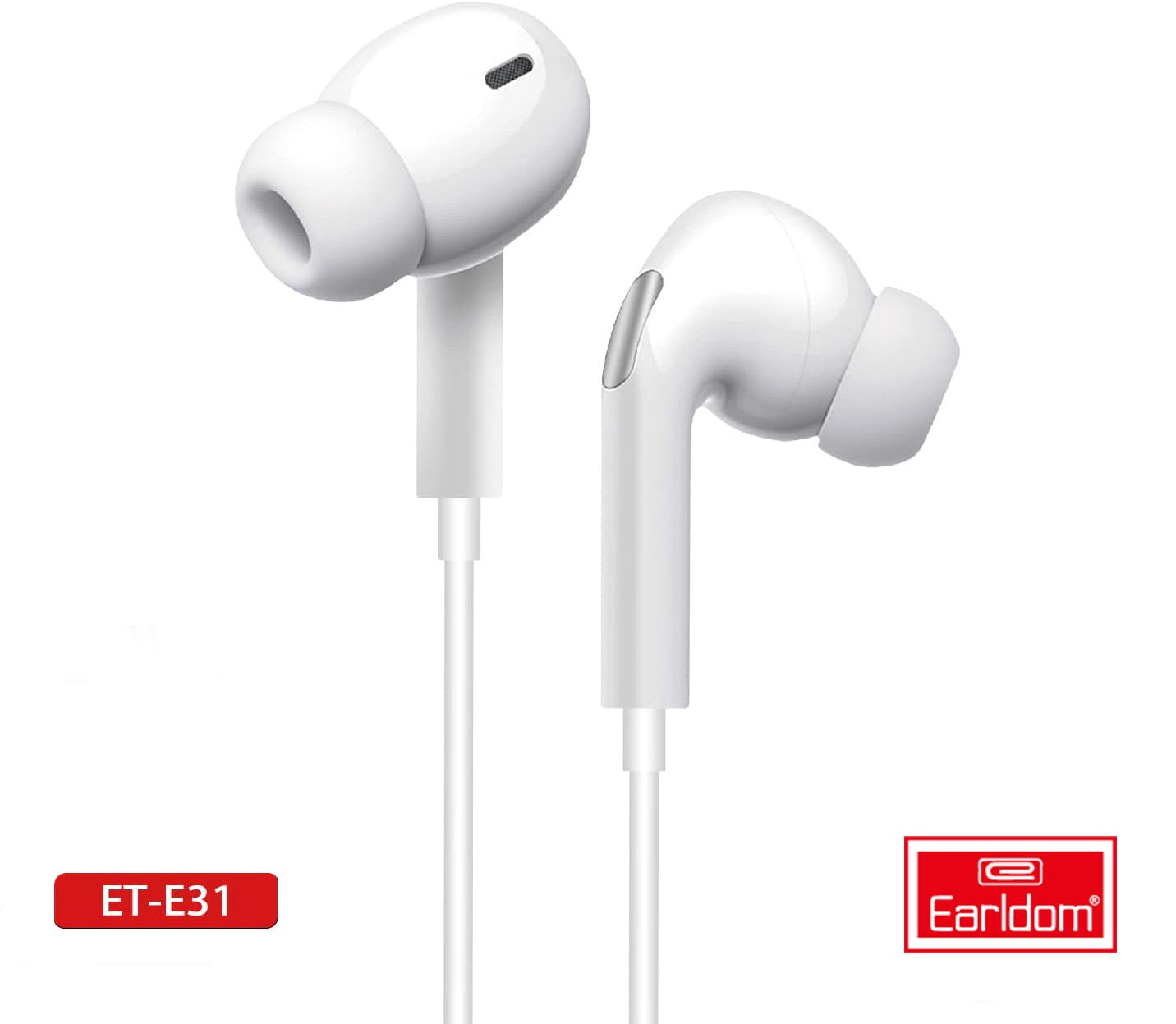 3.5mm Stereo Earphones – Wired In-Ear Headphones with Mic & Control Button