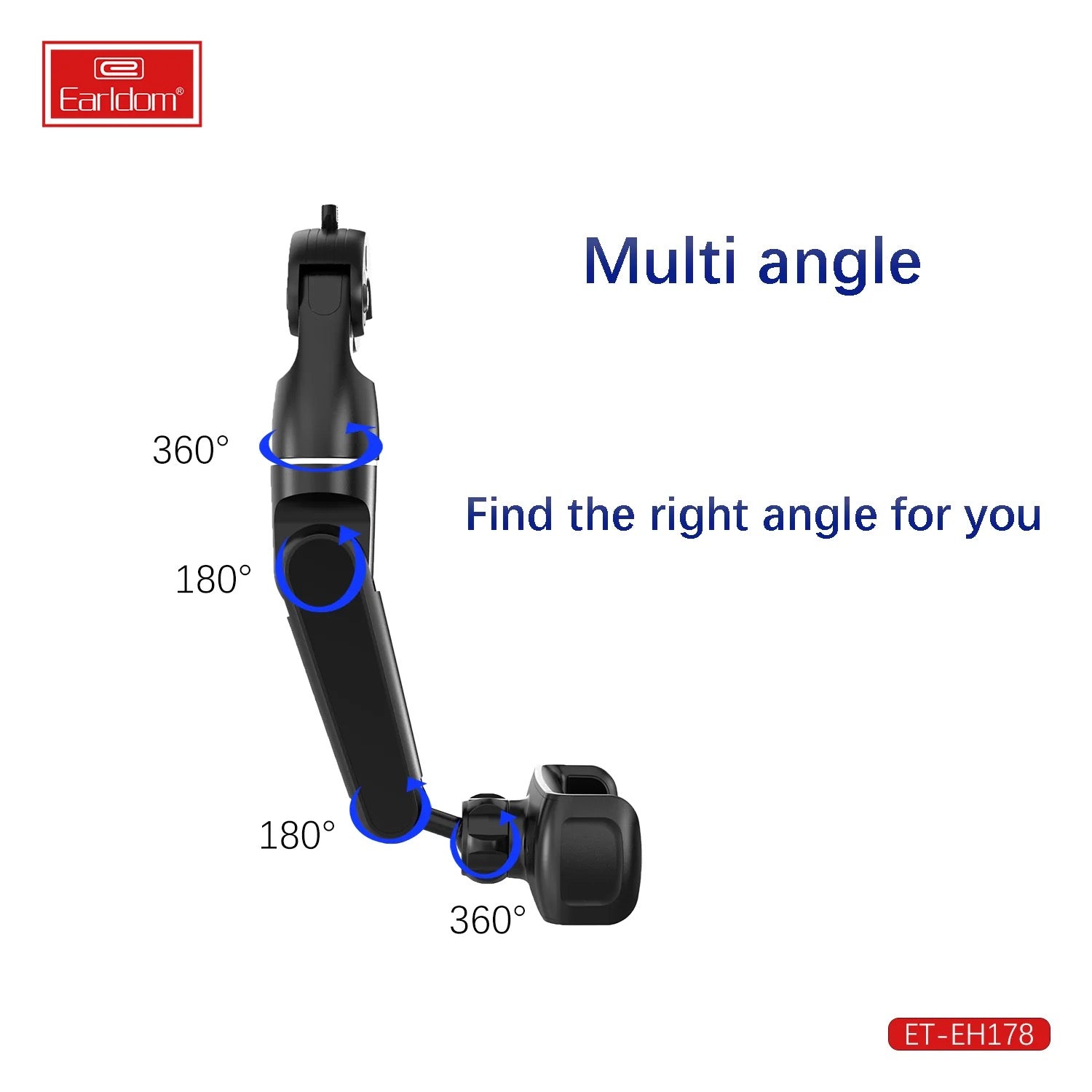 Car Rearview Mirror Phone Holder – 360° Adjustable Mount for All Smartphones