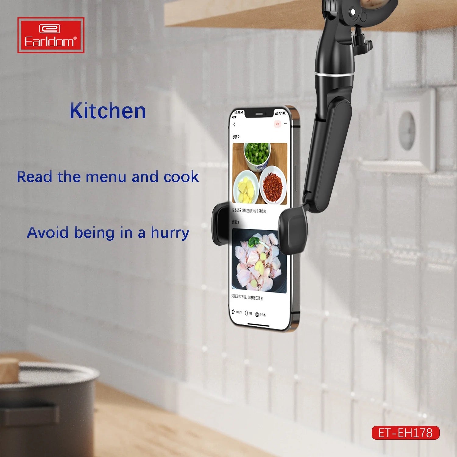 Car Rearview Mirror Phone Holder – 360° Adjustable Mount for All Smartphones