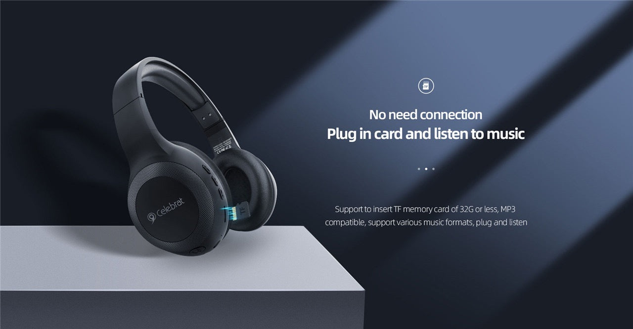 A23 Wireless Bluetooth Headphones – 40mm Drivers, 5.0 Bluetooth, 5H Playback