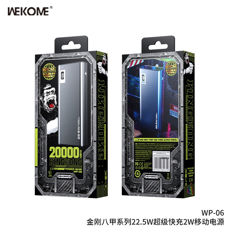 KINGKONG 20000mAh Power Bank – High-Capacity Portable USB Charger