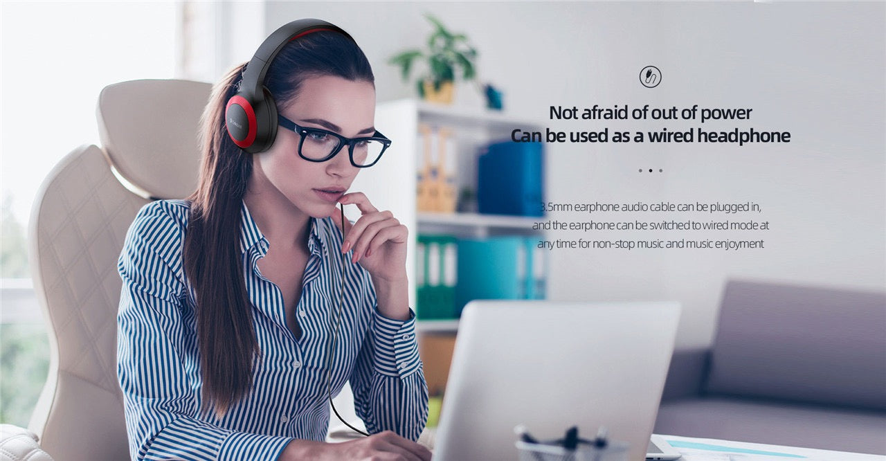 A23 Wireless Bluetooth Headphones – 40mm Drivers, 5.0 Bluetooth, 5H Playback