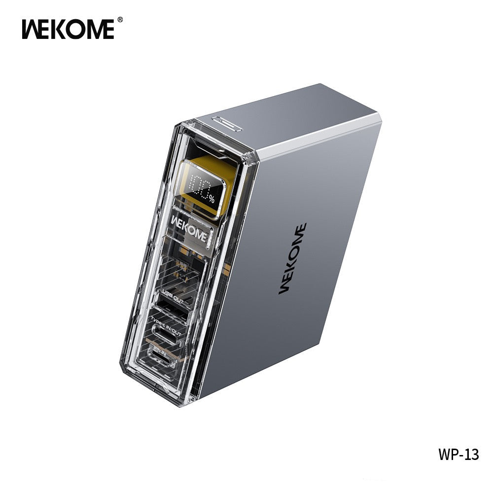 Wekome WP-13 Power Bank – 10000mAh Fast Charging with LED Display & Dual Input