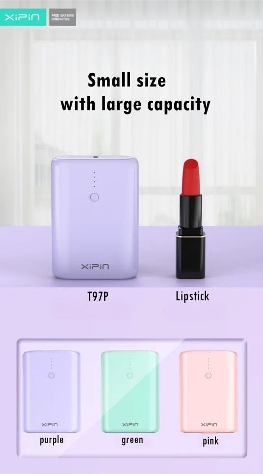 10,000mAh Quick Charge Power Bank – Mini Size, LED Display, Type-C & USB Output