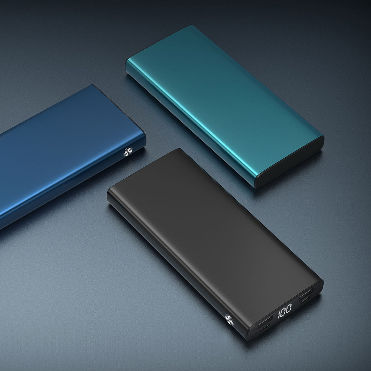 10,000mAh Super Quick Charge Power Bank – LCD Display, Type-C & Micro Input, Aluminum Shell