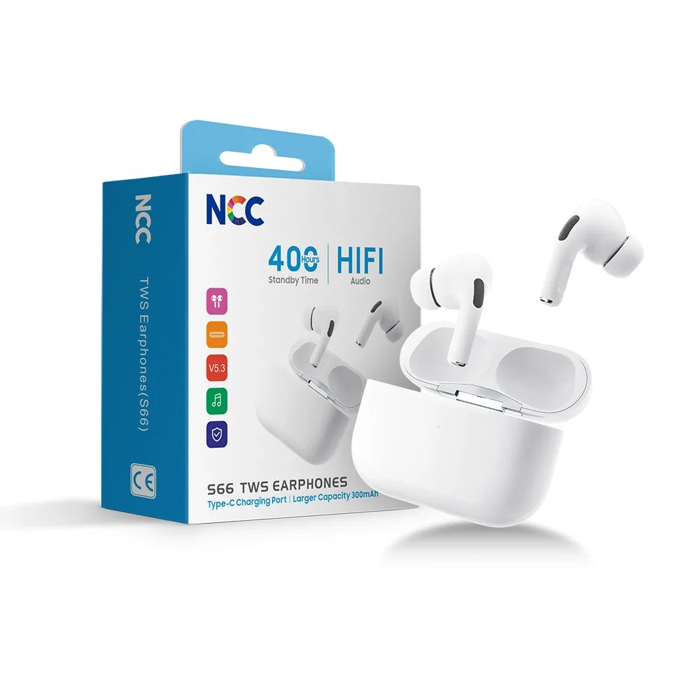 NCC TWS Earphones – Wireless Bluetooth 5.3, Deep Bass, Touch Control