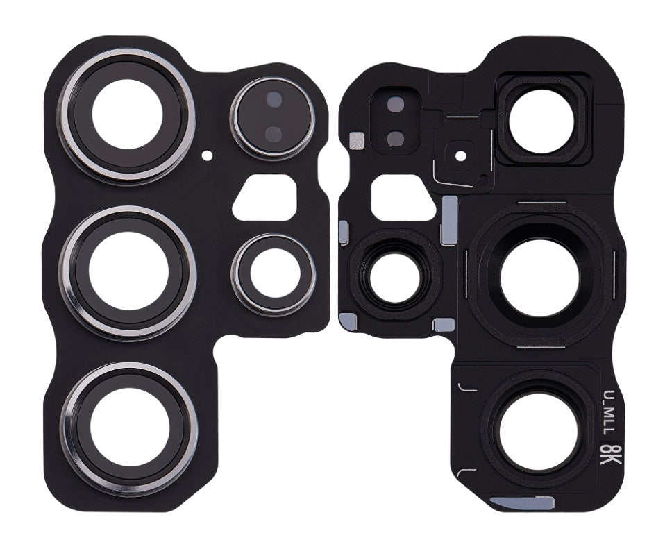 Black Rear Camera Lens Glass Cover Set – Compatible with Samsung S24 Ultra (SM-S928 Series) | Full Lens Protection Kit