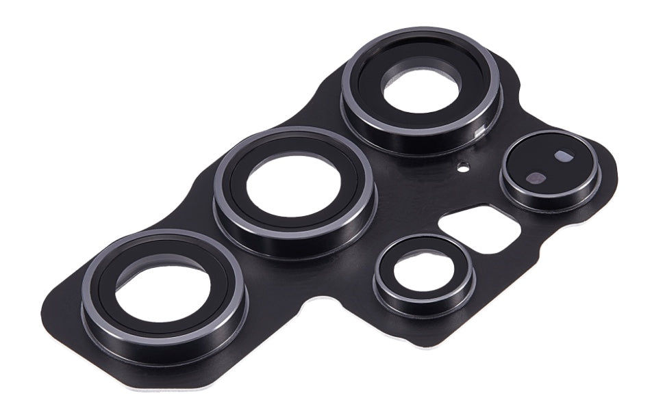 Black Rear Camera Lens Glass Cover Set – Compatible with Samsung S24 Ultra (SM-S928 Series) | Full Lens Protection Kit