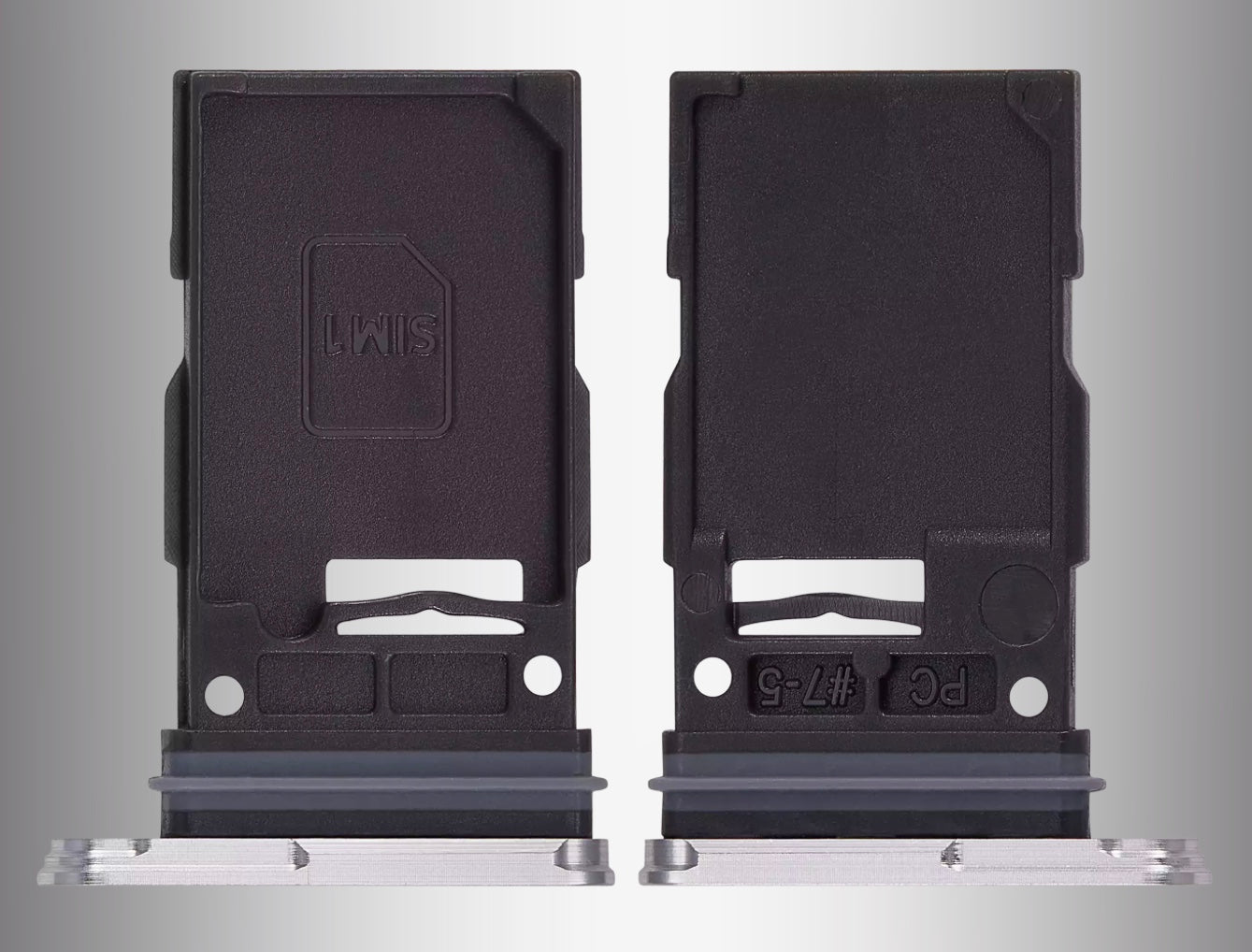 Gray SIM Card Tray for Samsung S24 Plus – Titanium Gray Match + Waterproof Seal