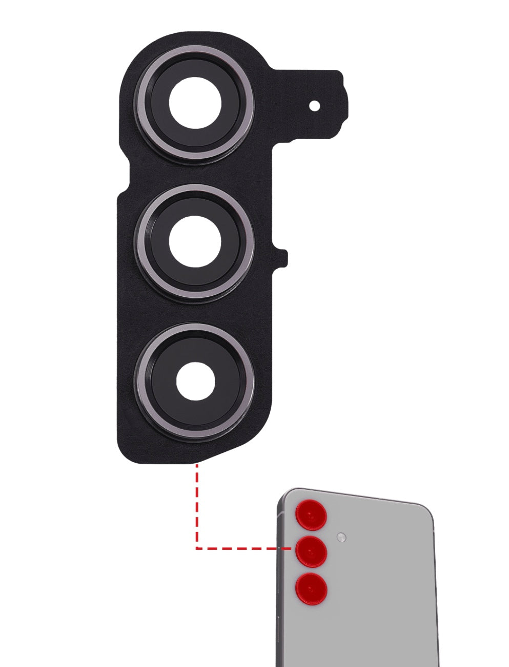 Rear Camera Lens Glass Cover for Samsung S24 – Scratch Protection & Clean Aesthetic