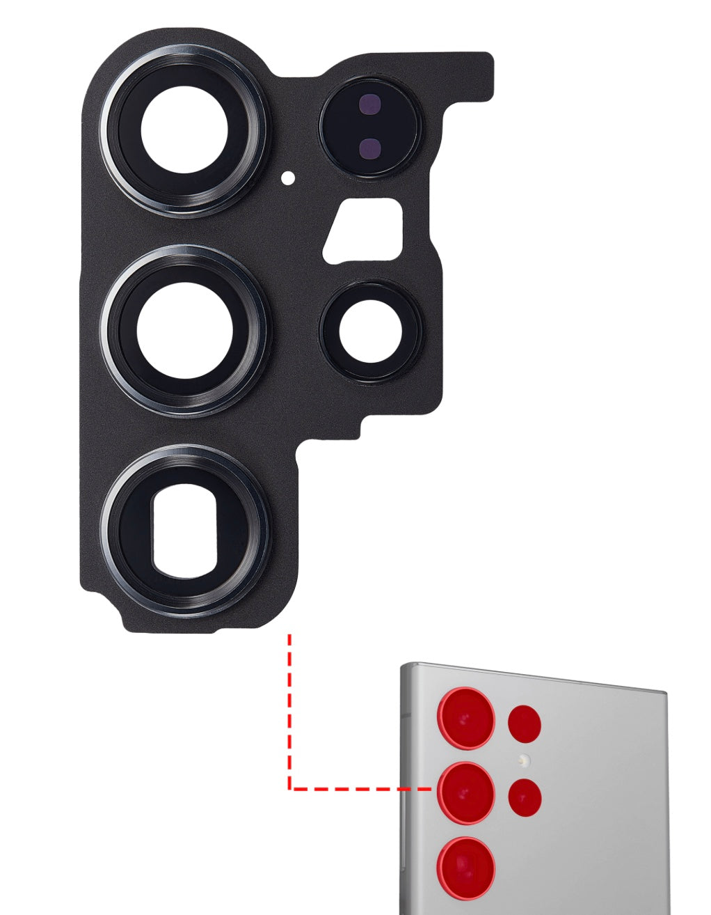 Green Rear Camera Lens Glass Cover for Samsung S23 Ultra – OEM Color-Matched Protection