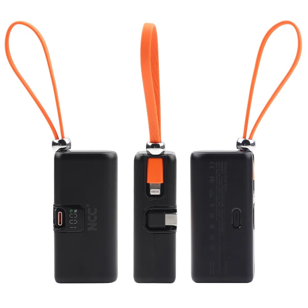 NCC 5000mAh Mini Capsule Power Bank – Ultra-Compact, Fast Charging, Travel Ready