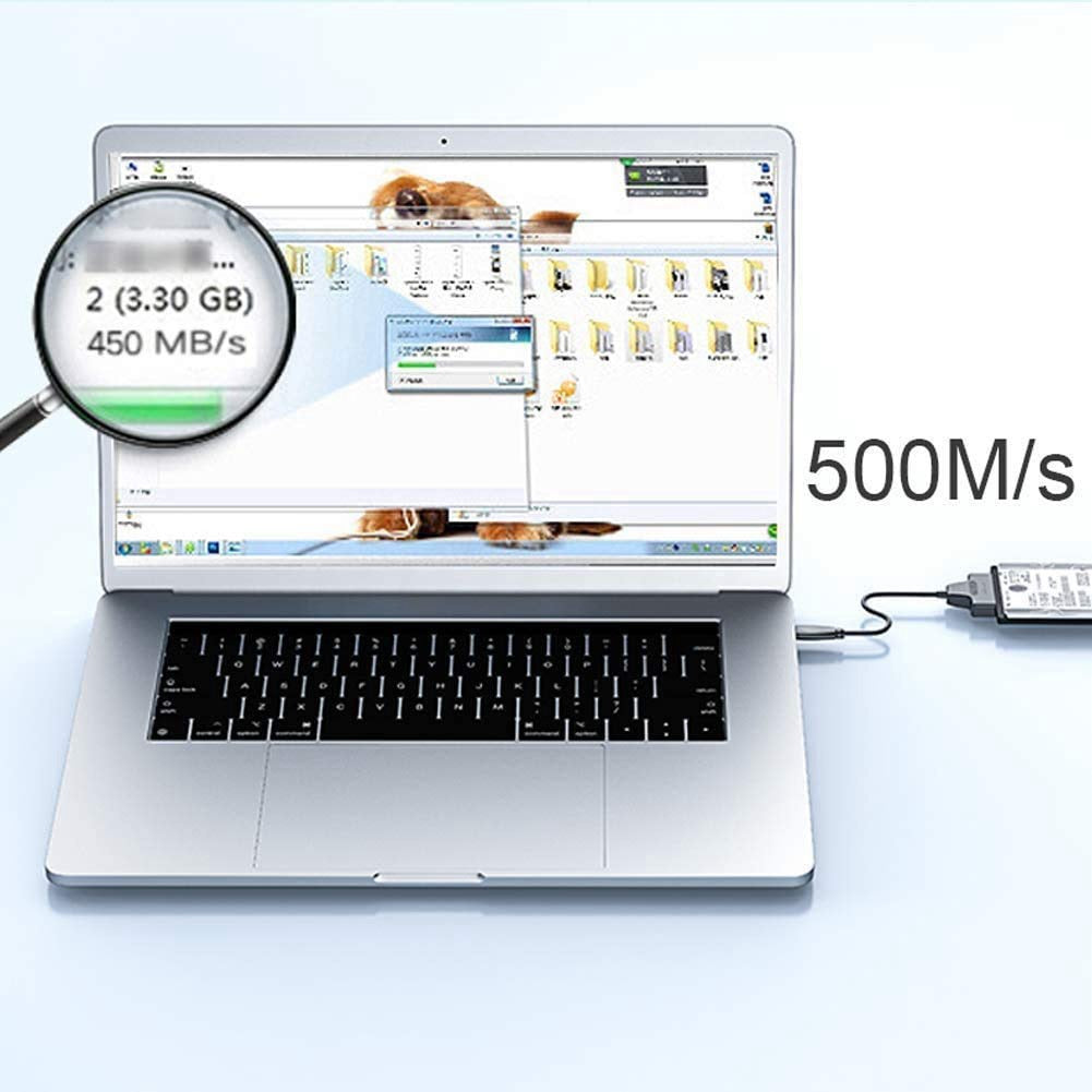 SATA to USB Cable – 7-Pin Hard Drive Adapter for Data Transfer