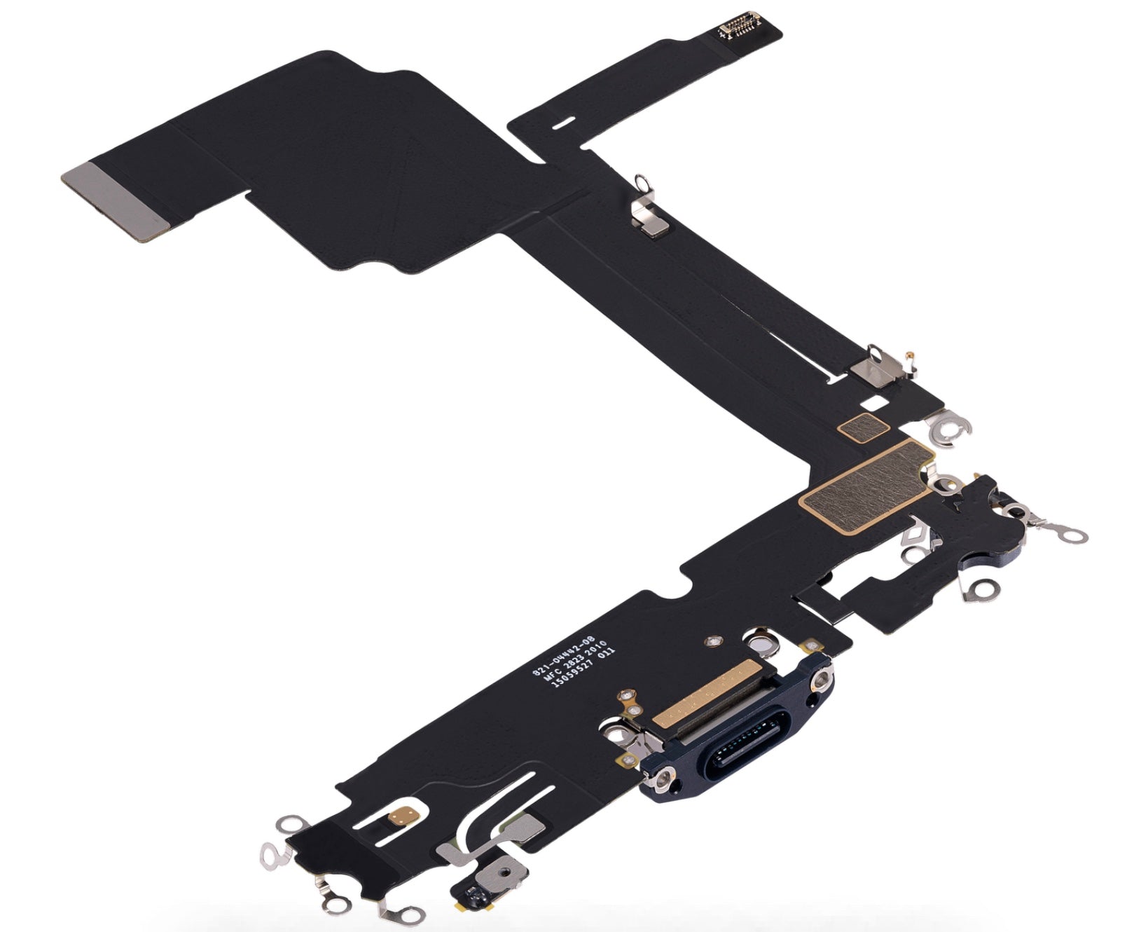 Replacement Charging Port Flex Cable with Microphone – Compatible with Model 15 Pro Max – Reclaimed Part – Natural Blue Finish