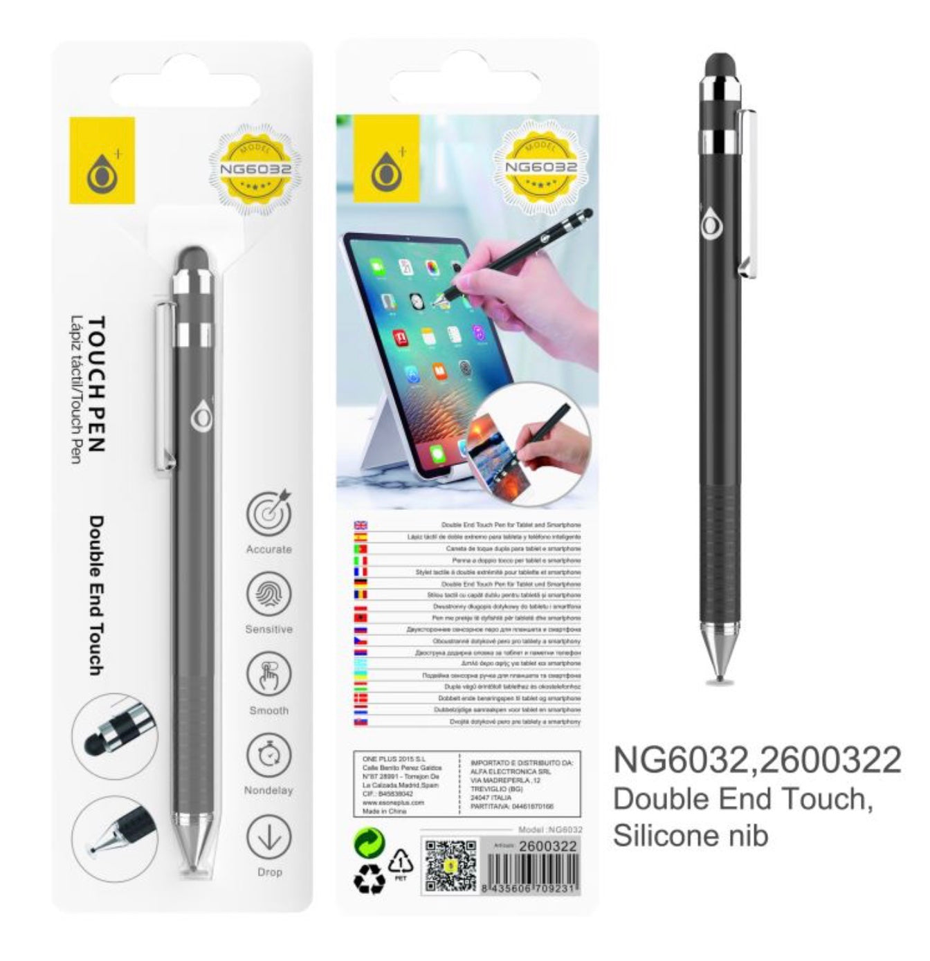 Double-End Touch Pen – High Sensitivity, Smooth & Accurate Stylus