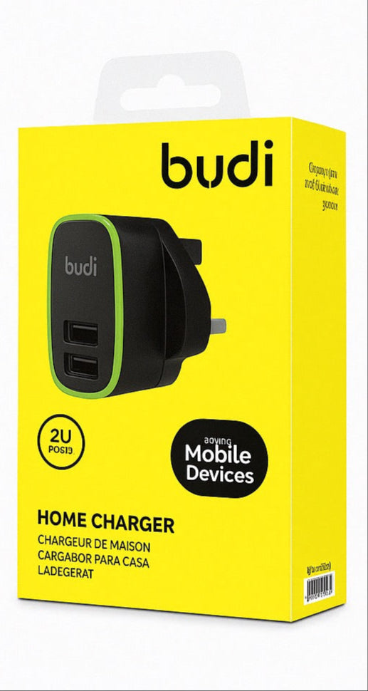 Dual USB Wall Charger | Fast Charging Home Adapter for iPhone, Android & Tablets