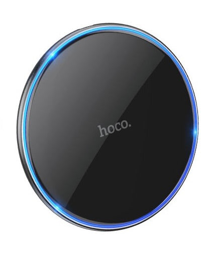 Hoco 15W Ultra-Thin Wireless Fast Charger – Slim Charging Pad for iPhone, Samsung, Android & Qi-Enabled Devices