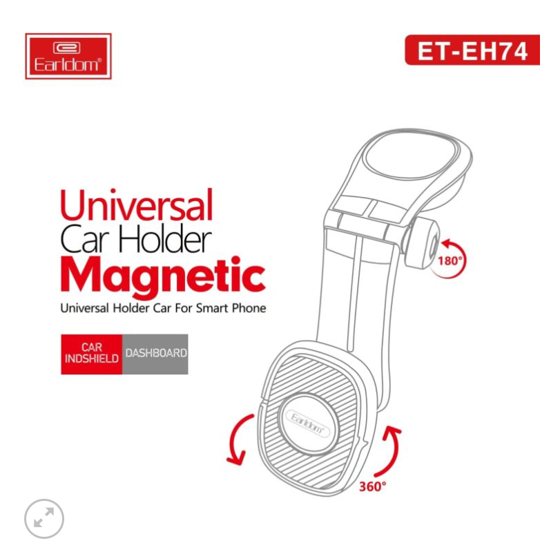 Universal Magnetic Car Phone Holder – 360° Dashboard & Air Vent Mount Stand for iPhone, Android, & Smartphones, Hands-Free Driving & Navigation