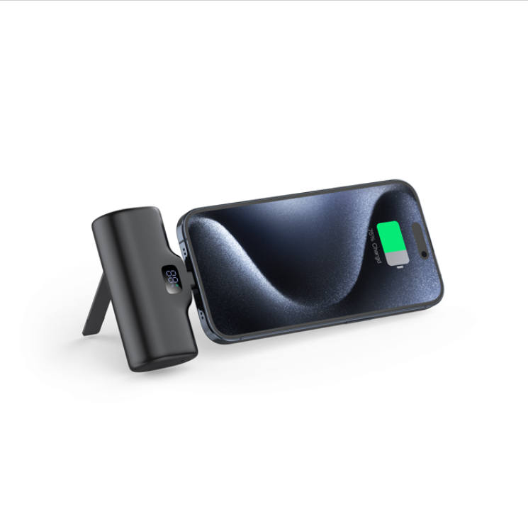 Compact 5000mAh USB-C Power Bank – Fast Charging for iPhone, Android & More