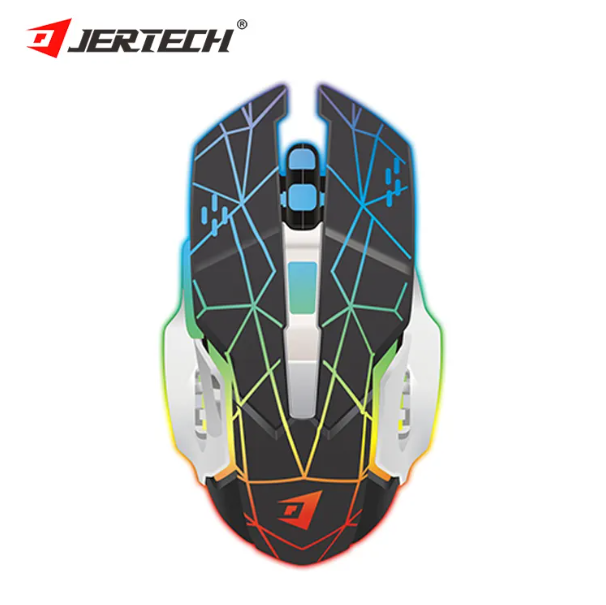 JERTECH Nasus Wireless Gaming Mouse – RGB Rechargeable 2.4GHz Mouse | Pro-Level Precision