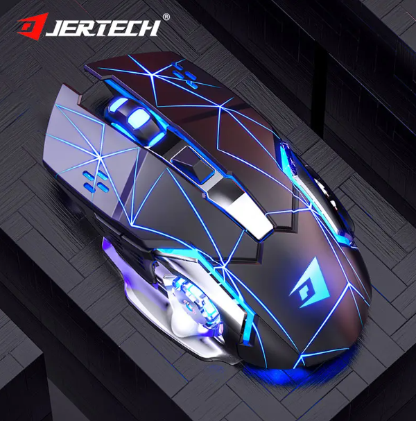 JERTECH Nasus Wireless Gaming Mouse – RGB Rechargeable 2.4GHz Mouse | Pro-Level Precision