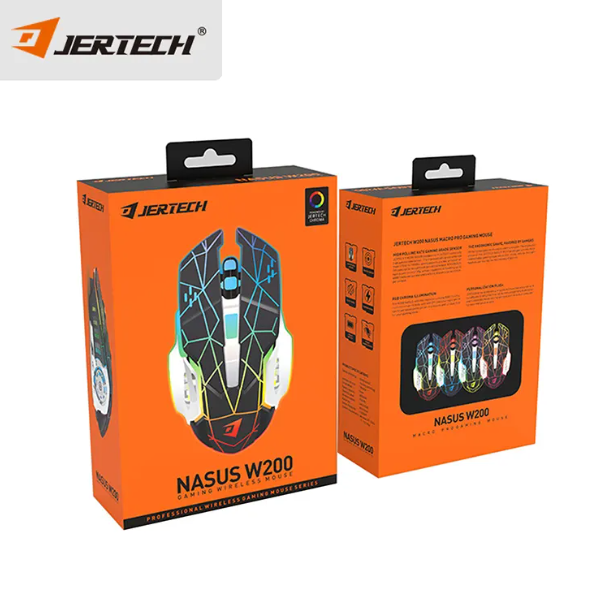 JERTECH Nasus Wireless Gaming Mouse – RGB Rechargeable 2.4GHz Mouse | Pro-Level Precision