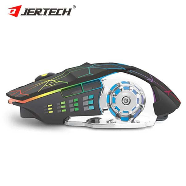JERTECH Nasus Wireless Gaming Mouse – RGB Rechargeable 2.4GHz Mouse | Pro-Level Precision