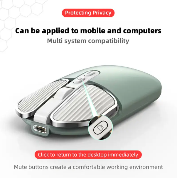 JERTECH Wireless Mouse – 2.4GHz Ergonomic USB Receiver Mouse | Portable & Precision