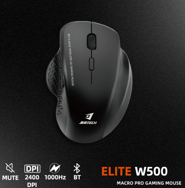 JERTECH Elite Macro Pro Gaming Mouse – Programmable RGB USB Mouse with Adjustable DPI